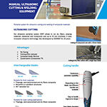 SSP Manual ultrasonic composite & cutting welding equipment - SONIMAT