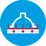 Soudure lame chaude | SONIMAT Picto illustrant la soudure lame chaude | SONIMAT